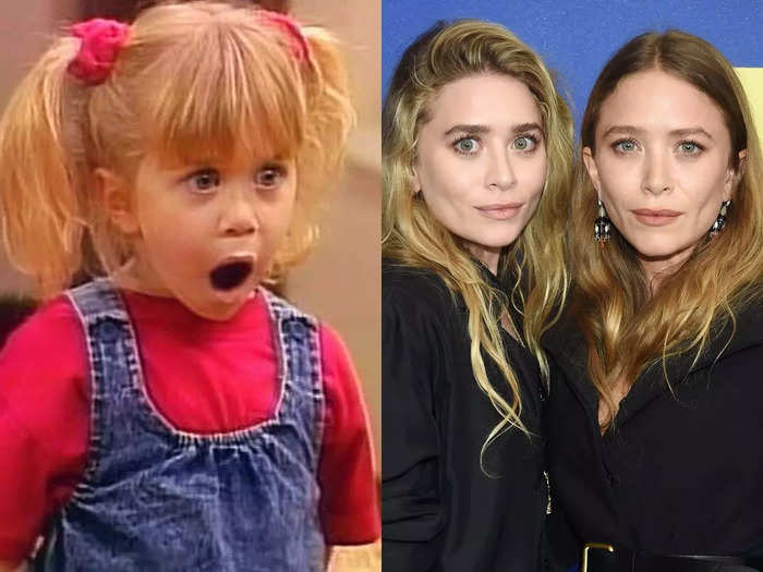 Mary-Kate and Ashley Olsen got their starts as child actors on "Full House" in 1987, when they were under a year old.