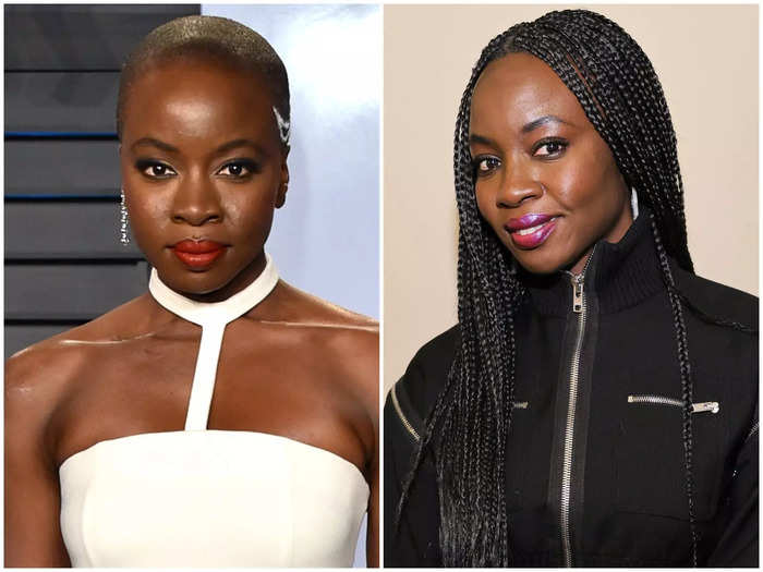 Danai Gurira rocks a shaved head to play Okoye in "Black Panther."