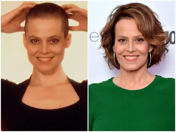 Sigourney Weaver buzzed her hair off for "Alien 3."