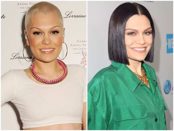 Jessie J shaved her head on live TV to support Comic Relief on Red Nose Day.