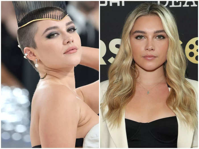 Florence Pugh debuted a newly shaved head at the 2023 Met Gala.