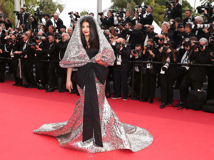 And Indian actress Aishwarya Rai Bachchan was ready for the Cannes red carpet with this dress.