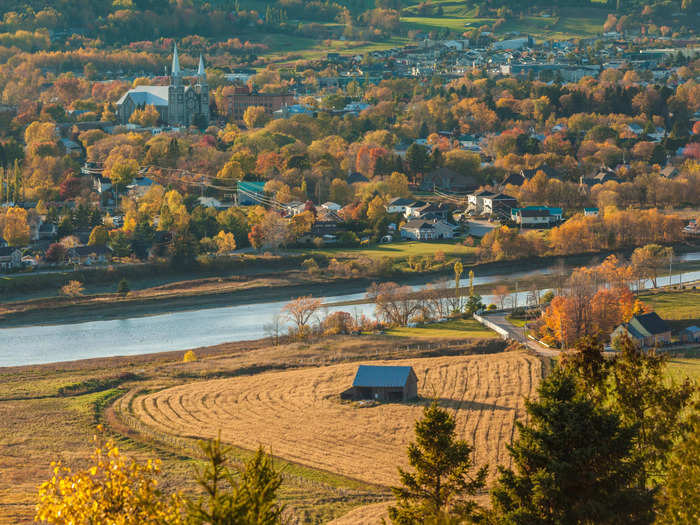 and the city of Baie-Saint-Paul, 50 miles up north along the St. Lawrence River.