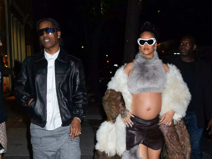 Rihanna and Rocky put an end to the question of whether sunglasses at night can be fashionable during a recent date night in NYC.