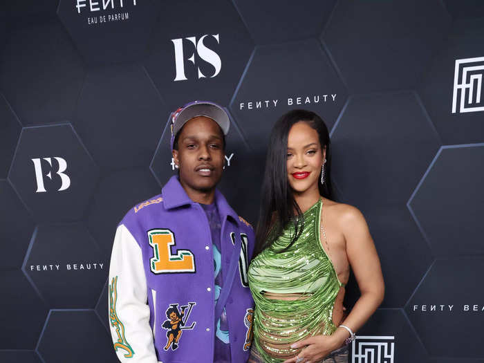 As parents-to-be, the couple showed no signs of pumping the brakes on their love of daring style at a Fenty event in February 2022.