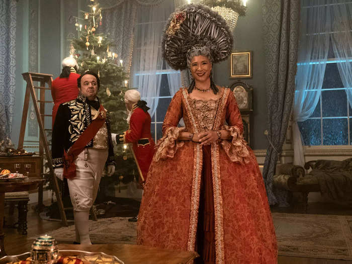 The older Charlotte is the only one who wears Georgian costumes.