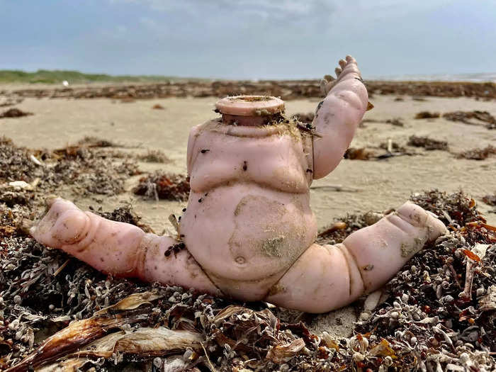 "We believe the dolls are from countries that put their trash in rivers or directly into the ocean and then get caught up in the ocean currents that push the dolls up on the Texas coast," Tunnell told Insider.