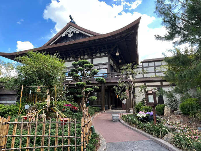 The restaurant is tucked away in the Japan Pavilion at Epcot.