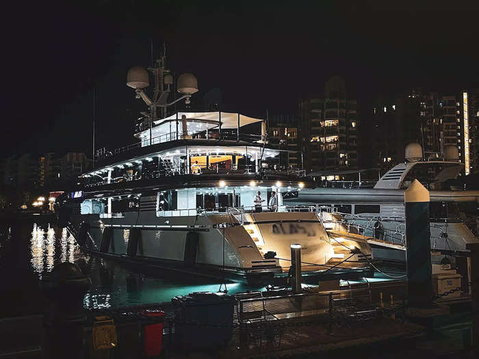 At night, I took a stroll down the marina. Access to the berths are exclusive to ONE°15 Marina members, but I could spot gorgeous luxury yachts from right outside.