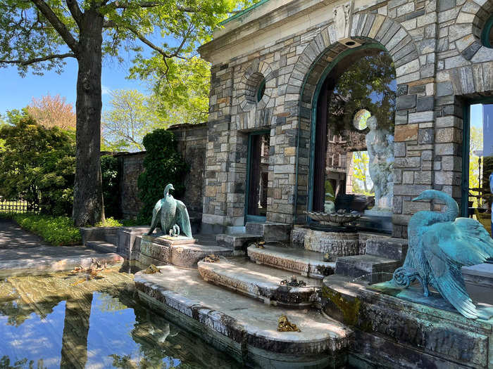 At every location on the grounds, I could hear the rippling sound of water fountains.