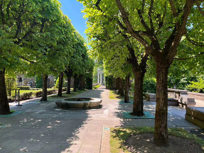 In one area, rows of linden trees were precisely manicured to create an allée, from the French word for "alley."