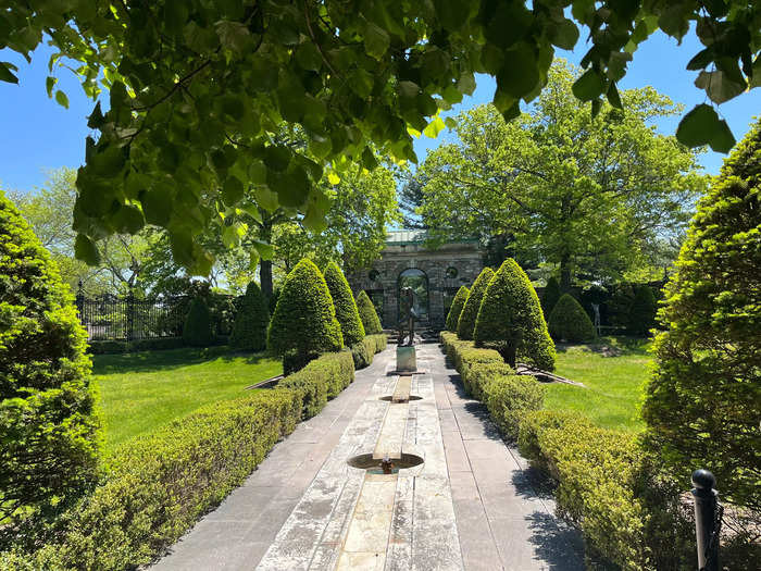 Architect William Welles Bosworth designed different sections of the gardens to feel like different rooms, our guide said.