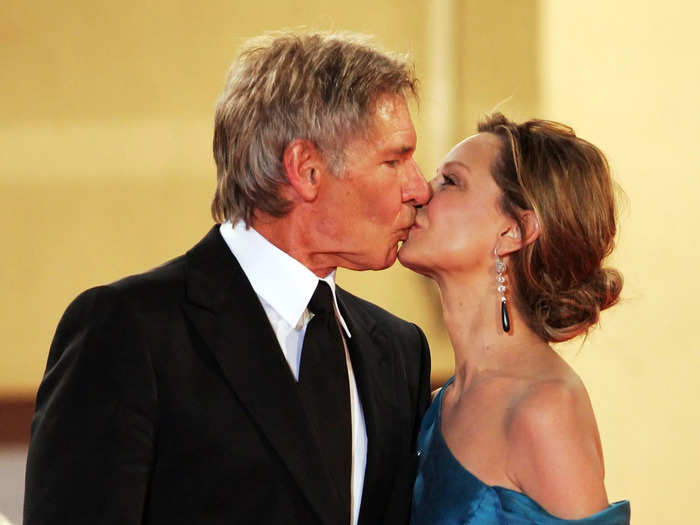 The "Indiana Jones" actor popped the question to Flockhart over Valentine