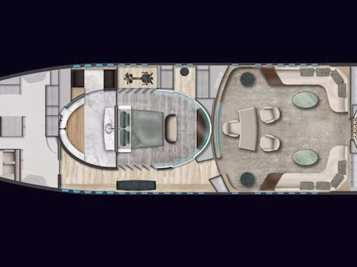 …and a private bedroom that Lufthansa Technik says will be "expandable" and "highly functional." Concept photos of the design will be published at a later date.