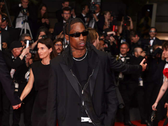 The premiere attracted a bunch of A-listers, including rapper Travis Scott.