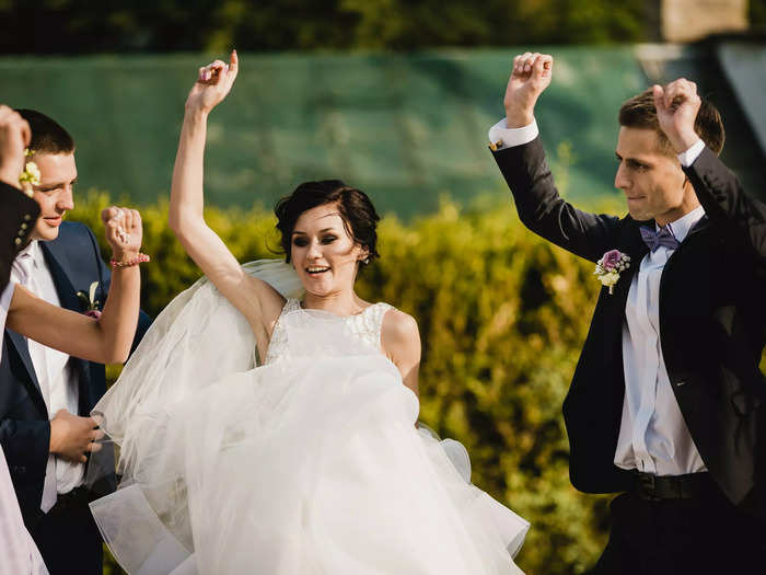 Grand, customized entrances for wedding parties had their moment.