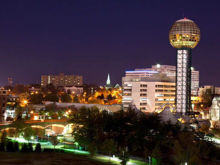 10.  Knoxville, Tennessee