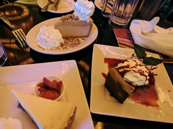 The Cheesecake Factory also has gluten-free cheesecakes available to order.