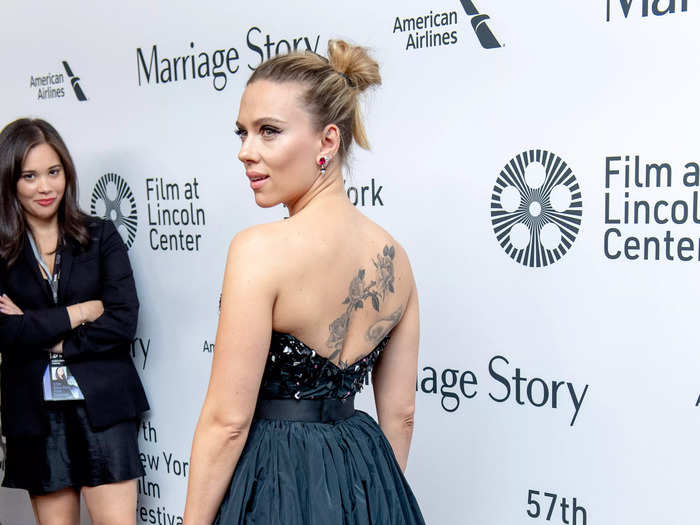 Johansson made a statement in sequins at the 2019 New York Film Festival.
