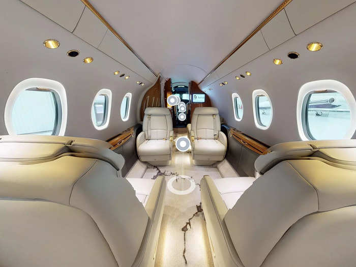 The Citation Latitude has a wingspan of 72 feet and four inches.