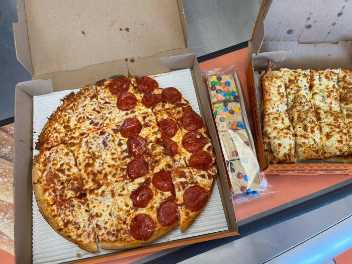 I ordered a similar meal at Little Caesars.