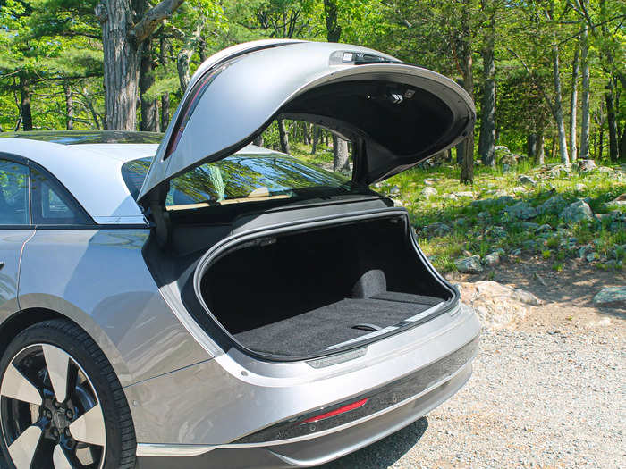 The Air has a huge trunk with a snazzy clamshell opening that I think looks incredibly cool.