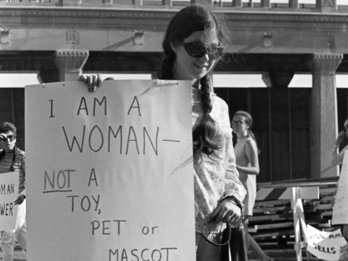 The tide began to change in 1968 when 400 women picketed the beauty pageant Miss America. They were protesting how the pageant perpetuated an obsession with looks, and Barbie got pulled into the fight.