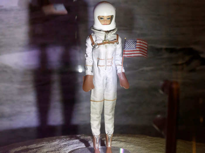 But Barbie led the way at times, too. In 1965, Barbie the Astronaut was released — four years before Neil Armstrong walked on the moon.