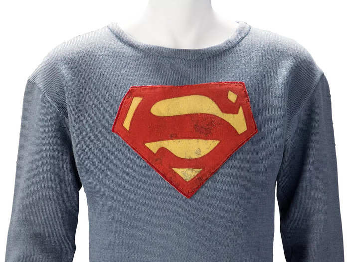 Going back a bit further in American television history will reveal this Superman tunic, equipped with padded muscle, worn by George Reeves in "Adventures of Superman." The show was instrumental for Baby Boomers, who grew up with the program from 1952 to 58. Bidding for this costume also begins at $80,000.