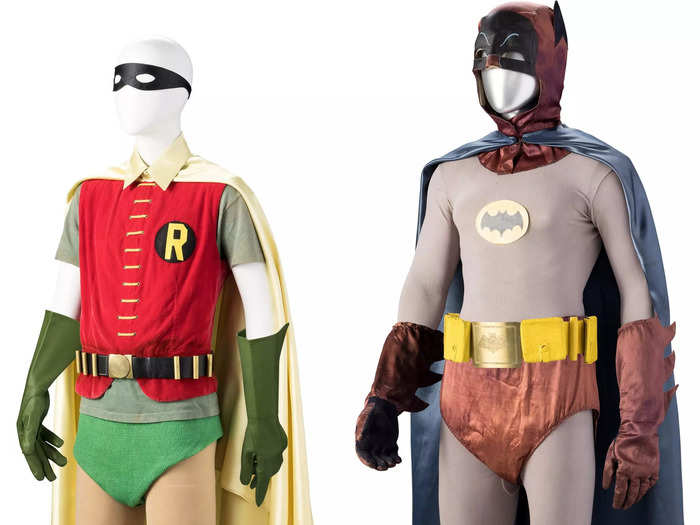 Bidding for this set of Batman and Robin costumes from ABC TV