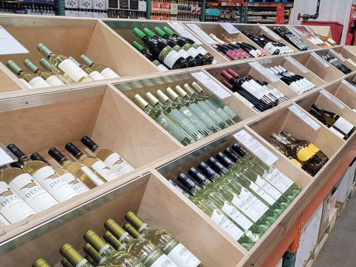 The alcohol selection includes popular brands and local favorites.