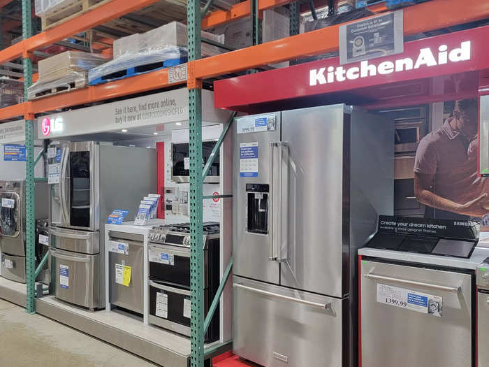 Costco gives you a better picture of what appliances will look like in your home.