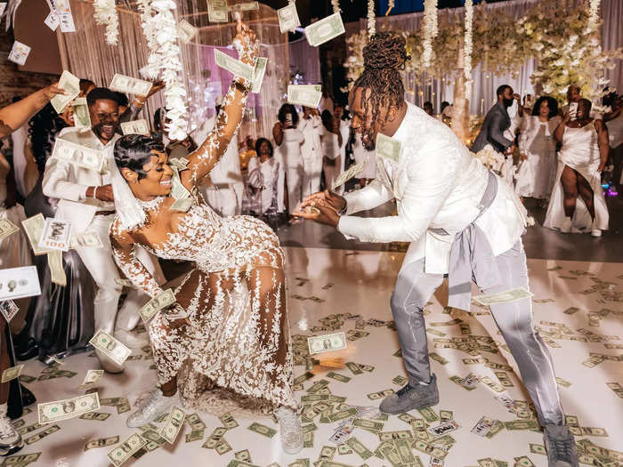 The reception kicked off with an epic first dance that Toni and Miles had practiced for hours.