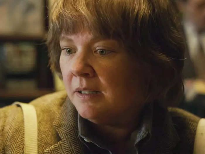 1. She portrayed author Lee Israel in the 2018 bio-pic "Can You Ever Forgive Me?"