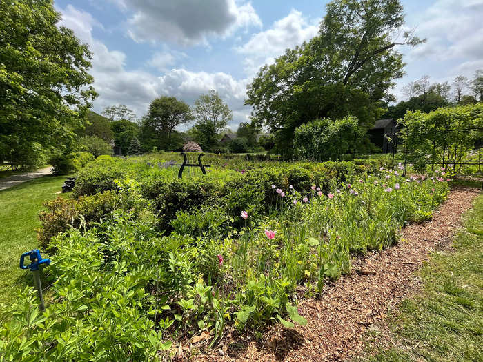 The estate is situated on 200 acres of land. During my springtime visit, I enjoyed walking through the fragrant gardens to reach the house.