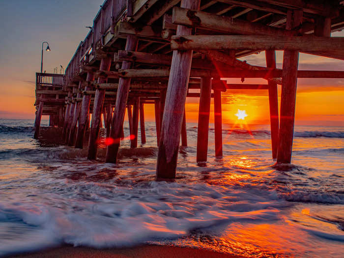 The remote Sandbridge Beach in Virginia is one of the state