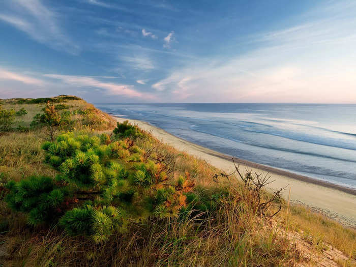 Marconi Beach, which lies along the Cape Cod National Seashore, is one of Massachusetts