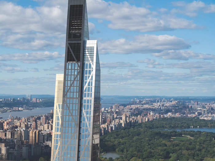 The topmost floors of 53W53 overlook Central Park and the Upper West Side