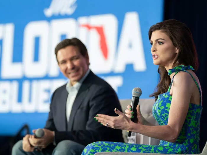 Florida Governor Ron DeSantis has called his wife Casey DeSantis "my better half and the star of the show."