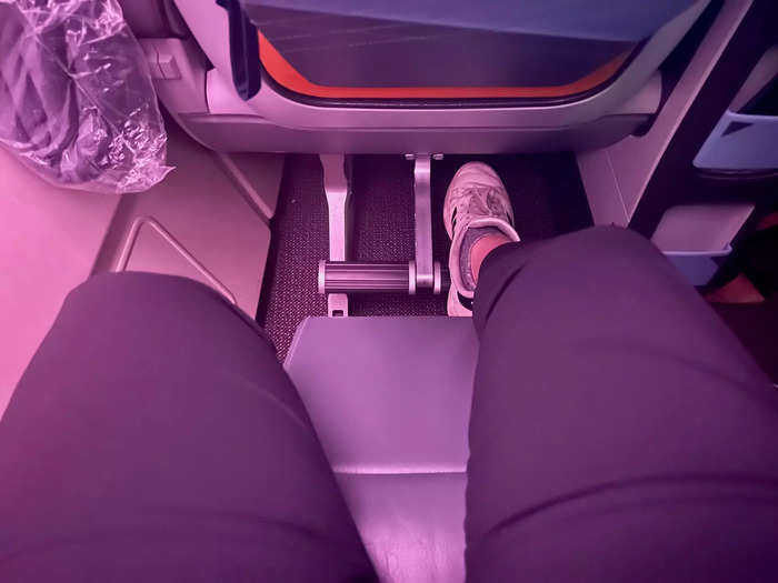 In premium economy, passengers may not have a proper bed, but the carrier has fitted the seats with a legrest and a footrest…