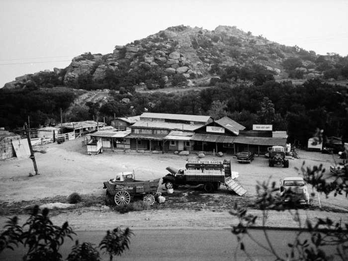 In August 1968, Wilson finally kicked them out and the Family moved to a gone-to-seed western movie set called Spahn Ranch, near Chatsworth, California. Manson traded sex with his followers to the owner for free rent.