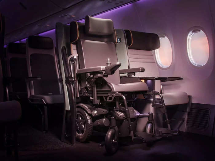 The company says the design does not eliminate seat perks and will still offer passengers access to a headrest, center console tray tables, and a cocktail table.