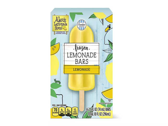 Sundae Shoppe lemonade bars make a great snack.