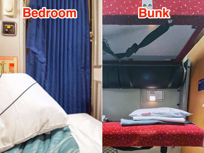 When it was time to sleep, I thought both beds felt thin and a tad uncomfortable, but the blankets on Amtrak