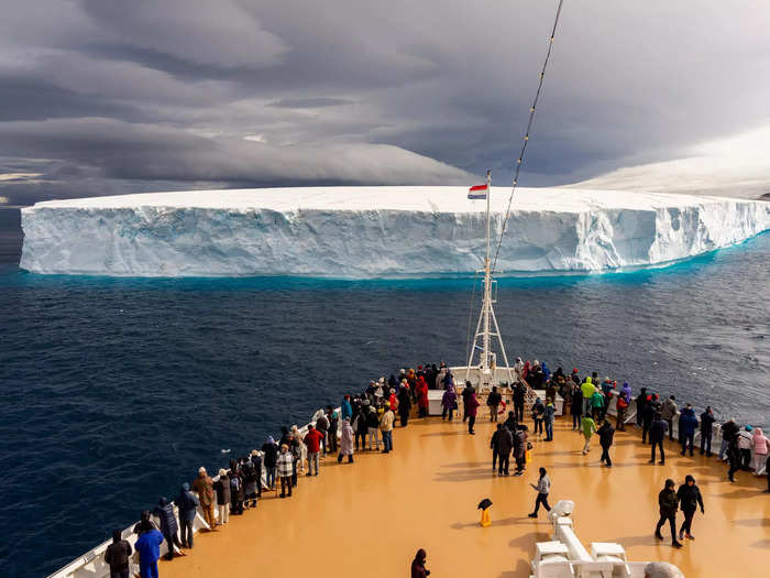 Four of the 133 days will be spent sailing in Antarctica.