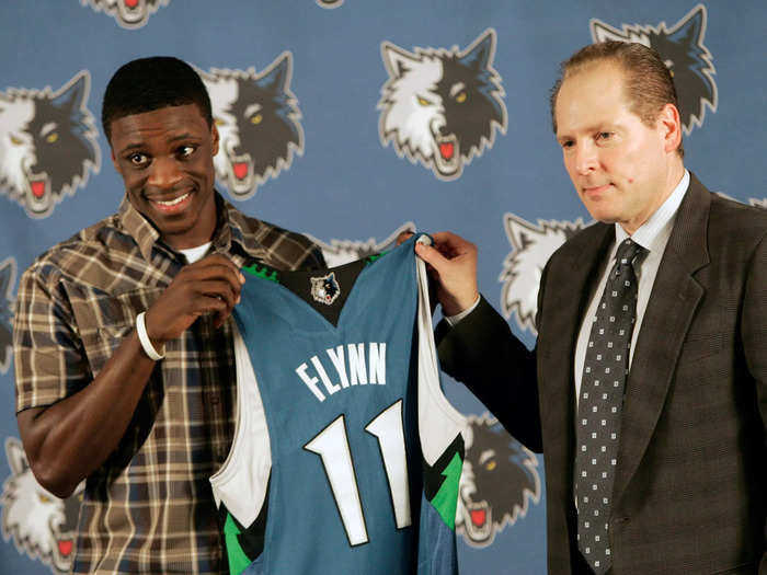 The Timberwolves select two point guards in a row over Stephen Curry.