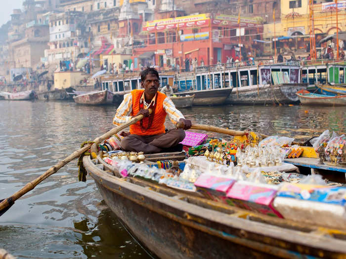 Some locals make a living out of the process. They work as guides or sell souvenirs.