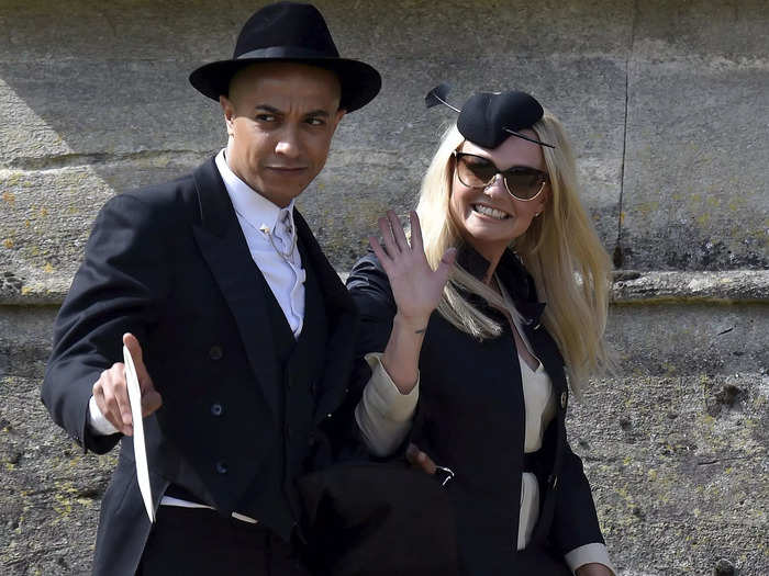 Guests at the wedding included people from the entertainment world, such as Baby Spice, Emma Bunton.