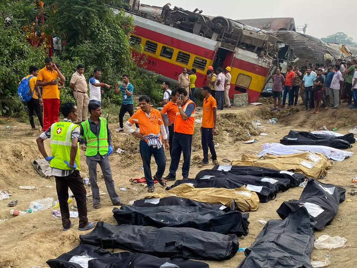 The derailment occurred on Friday evening in the Balasore district, eastern India