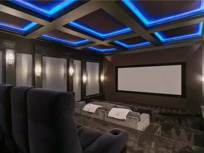 The multilevel home theater can go toe-to-toe with the AMCs and Regals of the world.